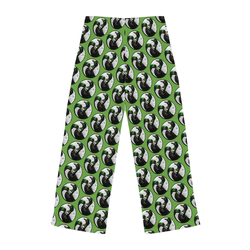 Lucky Ducks Green All-Over Print Women's Pajama Pants — Sleep & Lounge