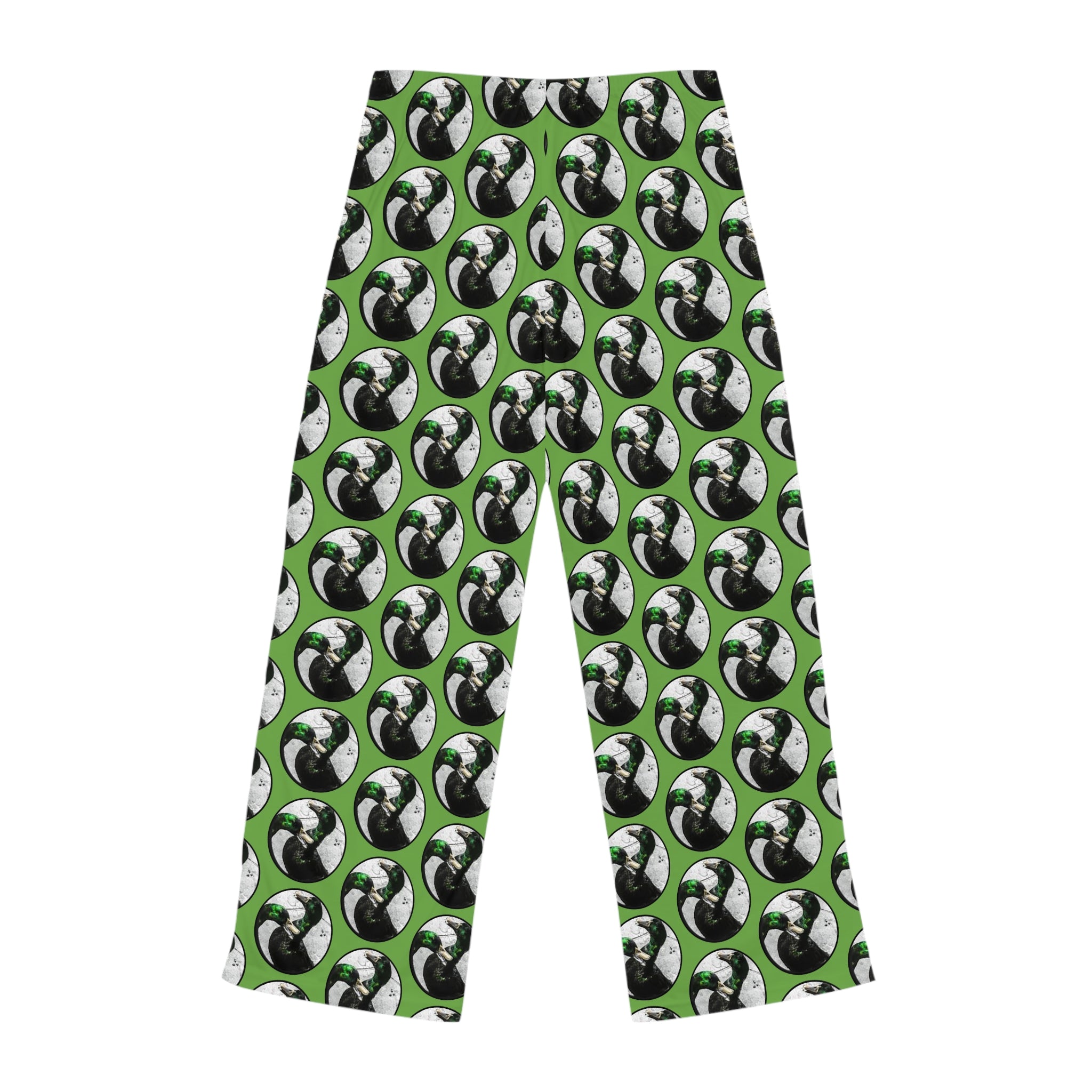 Lucky Ducks Green All-Over Print Women's Pajama Pants — Sleep & Lounge
