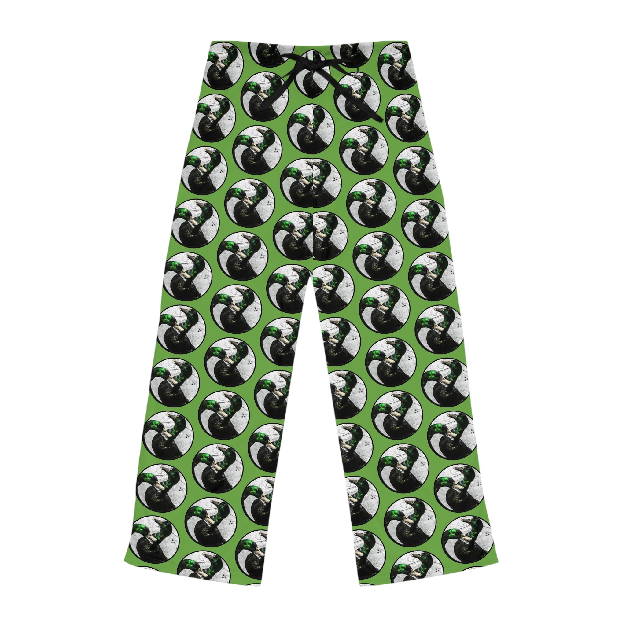 Lucky Ducks Green All-Over Print Women's Pajama Pants — Sleep & Lounge